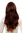 Lady Quality Wig long straight slightly wavy cute bangs fringe DARK BROWN + strands of light brown
