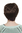 Sexy Lady Quality Wig like Bob Page short brown brunette straggly FRINGE bangs backcombed 1251-6