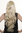 Lady Quality Wig fringe bangs EXTREMELY LONG bright blonde platinum blond curls wavy slightly curly