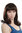 Lady Quality Wig sexy fringe bangs shoulder length curving bouncing ends brownmix mahogany straight