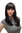 Lady Quality Wig sexy prominent fringe bangs long black straight slightly wavy MA112-2