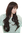 Lady Quality Wig sexy fringe bangs EXTREMELY LONG mixed dark brown mahogany straight slight wave