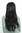 Extravagant Lady Quality Wig long teased backcombed upper part middle parting long wavy hair black