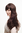 Lady Quality Wig long dark brown mix mahogany slight curl wave MA109-2T33