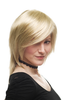 Rock Chic Lady Quality Wig very cool sexy parting MEDIUM LONG shoulder length blonde straight