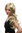 ALMOST UNREAL Lady Quality Wig sexy middle parting VERY LONG bright blonde BLOND wavy slight curls