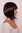 Lady Quality Wig BOB long curved sides mixed brown mahogany strands straight prominent BANGS fringe