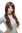 Lady Quality Wig long wavy layered cut dark brown mixed highlighted with reddish brown chestnut