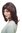 Lady Quality Wig shoulder length Long Bob reddish strands darkbrown mahogany fringe parted sideways