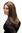 Lady Quality Wig middle parting long straight brown with streaks of blond highlights