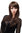 WIG ME UP ® - Lady Quality Wig LONG straight cute bangs fringe parted BROWN 3413-6 60 cm