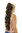 Ponytail Hairpiece extension extremely long curled curly dark brown streaked blond highlights 29"