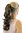 ROSY-6 Hairpiece PONYTAIL with comb and snapwrap long wavy slightly curled dark to medium brown18"