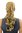 ROSY-22 Hairpiece PONYTAIL with comb and snapwrap long wavy slightly curled dark blond 18"
