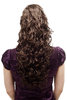 Hairpiece PONYTAIL extension VERY long MASSIVE volume curly AMAZING curls kinks middle brown 23"