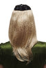 Halbperücke Clip-In glatt blond N535-A-22