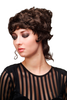 Historic Lady Quality Wig Baroque Victorian Colonal Era Beehive ringlets curled chocolate brown