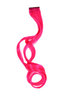 YZF-P1C18-TF2315 One Clip Clip-In extension strand highlight curled wavy micro clip neon pink
