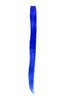 1 Clip-In extension strand highlight straight micro clip, 1,5 inch wide, 25 inches long royal blue