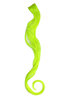 One Clip-In extension strand highlight curled wavy micro clip, 1,5 inch wide, 25 inches long yellow