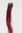 1 Clip-In extension strand highlight curled wavy micro clip, 1,5 inch wide, 25 inches long dark red