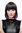 Lady Quality Wig Cosplay short Page Bob black with purple ends bangs fringe Goth Emo SA067-2-T2404