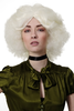 Extravagant Lady Quality Wig huge afro style volume curls curly white blond 60s 70s funk disco