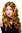 Extravagant Lady Quality Wig long black golden bronze baroque corkscrew spiral curls middle parting