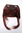 Hair Piece Clip in Bangs Fringe long framing strands for perfect natural fit red brown auburn