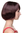 WIG ME UP ® - Lady Quality Wig short Page Bob fringe bangs mixed black and red highlights703-1BT39