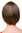 Lady Quality Wig Bob fringe bangs black with light brown reddish brown strands streaked highlights