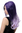 Glamorous & Excentric Lady Quality Wig Ombre hues of violet middle parting straight curling ends