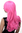 Glamorous & Excentric Lady Quality Wig pretty in pink middle parting long fringe straight to wavy