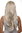 Hairpiece Halfwig 7 Microclip Clip In Extension long straight slight wave wavy mixed blond platinum