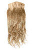 Hairpiece Halfwig 7 Microclip Clip In Extension long straight slight wave wavy mixed blond platinum