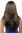 Hairpiece Halfwig 7 Microclip Clip In Extension VERY long straight slight wave wavy warm gold brown
