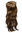 Hairpiece Halfwig 7 Microclip Clip In Extension VERY long straight slight wave wavy warm gold brown