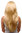 Hairpiece Halfwig 7 Microclip Clip-In Extension curls long & full mixed blond bright blond ends