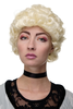 Lady Quality Wig Cosplay Theatre historic Renaissance Baroque short curls Aristocrat platinum blond