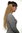 Hairpiece half wig Clip-In Extension long stringy crimpy curls shiny oily wet-look mixed blond