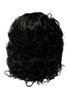 Hairpiece Halfwig 7 Microclip Clip-In Extension curly curls long full & thick long black 40 cm