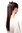 Hairpiece PONYTAIL extension long straight light with ribbon and comb wrap around system chocolate