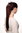 Hairpiece PONYTAIL extension long straight light with ribbon and comb wrap around system mahogany