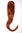 Hairpiece micro clamp, combs, elastic draw string straight voluminous long dark copper red 23 "
