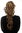 Hairpiece PONYTAIL with combs and elastic draw string curly voluminous very long honey blond 23 "