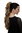 Hairpiece PONYTAIL with combs and elastic draw string curly voluminous very long honey blond 23 "