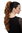 Hairpiece PONYTAIL with combs and elastic draw string curly voluminous very long copper brown 23 "