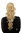 Hairpiece PONYTAIL with combs and elastic draw string curly voluminous very long very bright blond