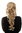 Hairpiece PONYTAIL with combs and elastic draw string curly voluminous very long blond mix platinum