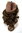 Hairpiece micro clamp, combs, elastic draw string curly curls voluminous very long medium brown 23"